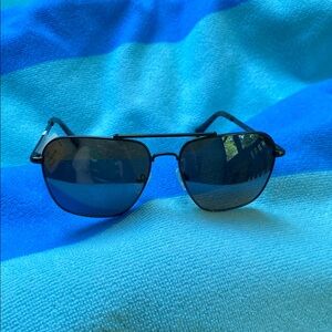 Nautica N9208S WM Aviator Sunglasses (040) matte gunmetal